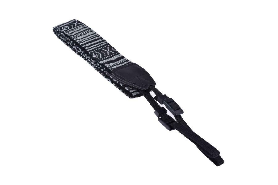 Ремень для фотокамеры винтажный серый